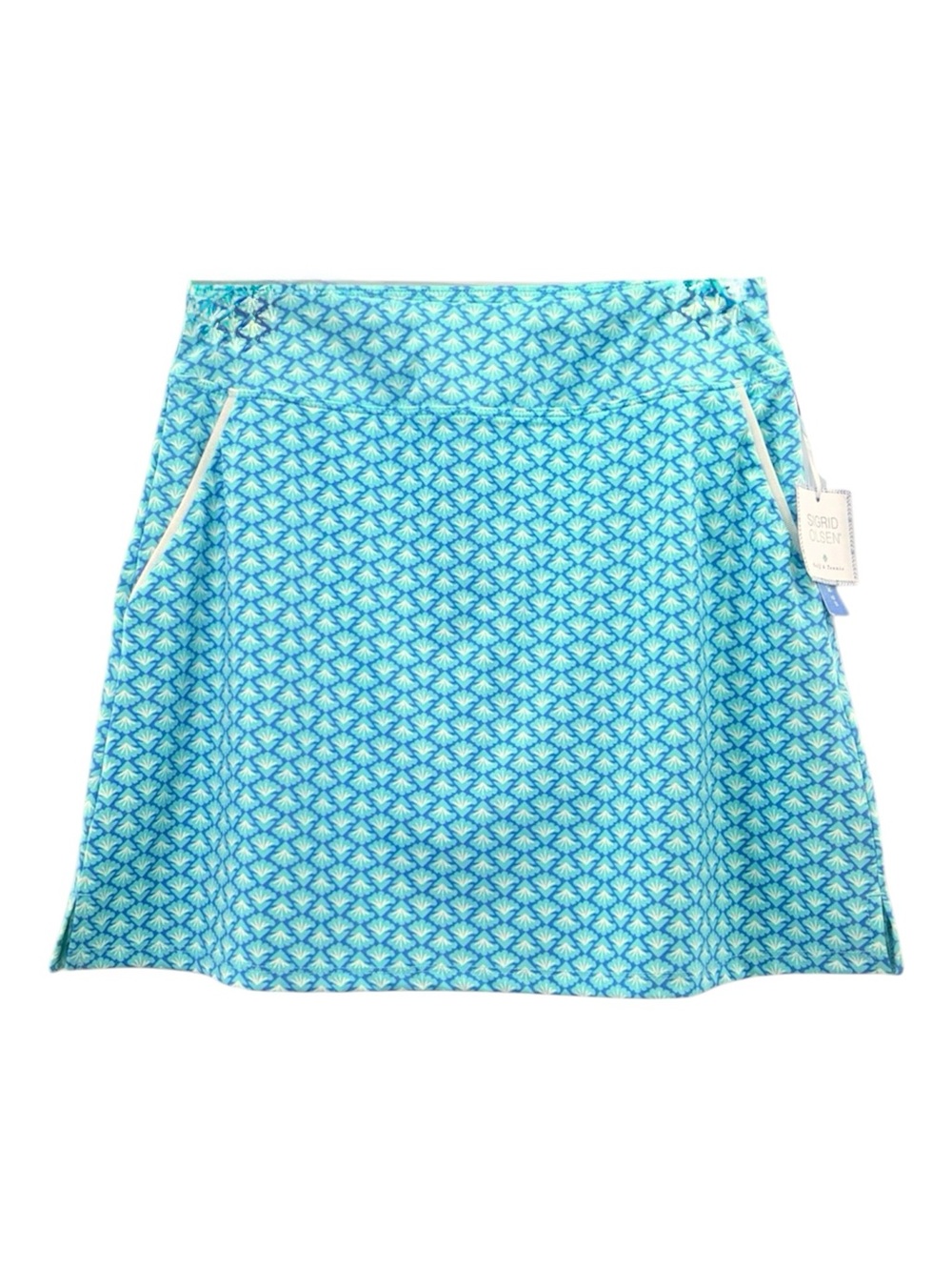 NEW Sigrid Olsen Golf Tennis Athletic Skort UPF 50 Quick Dry Wicking Blue XS